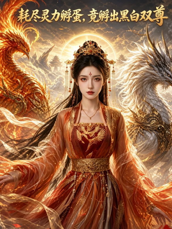 耗尽灵力孵蛋，竟孵出黑白双尊封面图