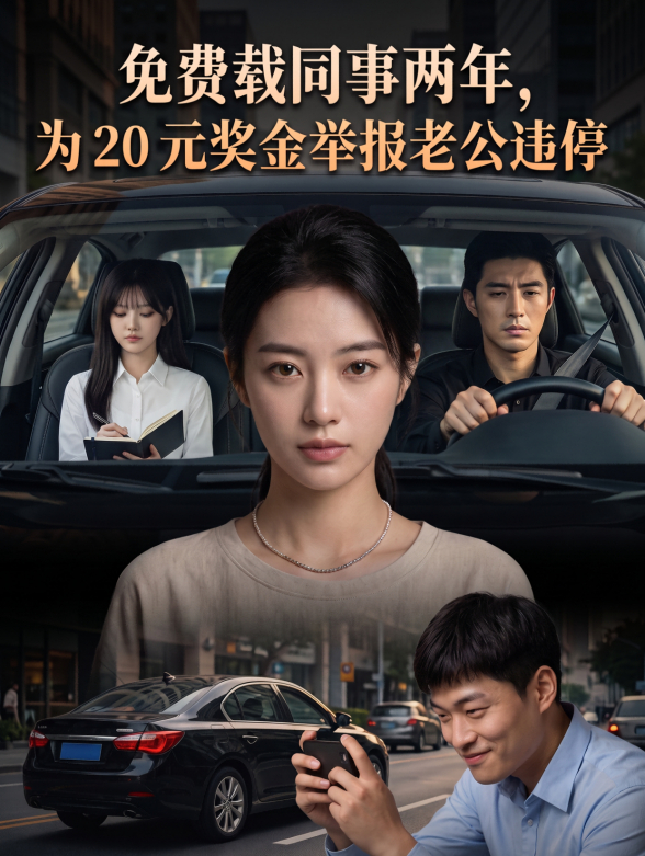免费载同事两年，为20元奖金举报老公违停