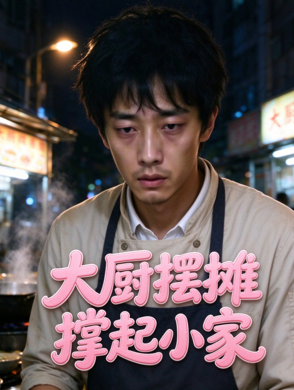 大厨摆摊撑起小家