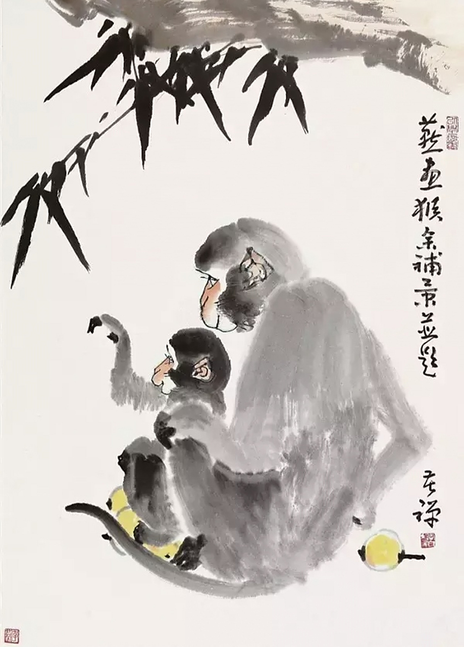 国画写意猴子的不同表现方法,你更喜欢那一种?