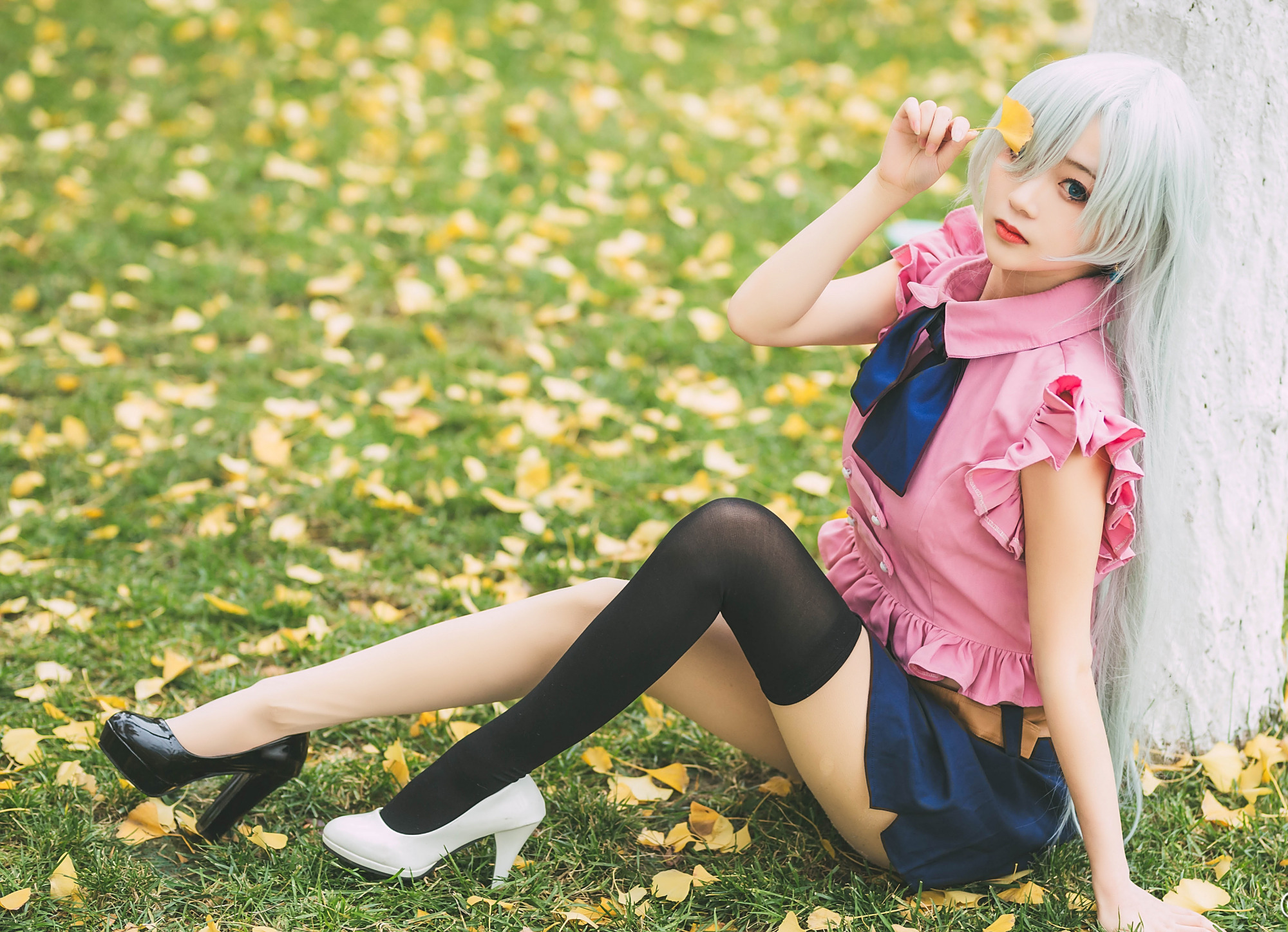 《七大罪》伊丽莎白cos,她是一首黑与白的交响曲