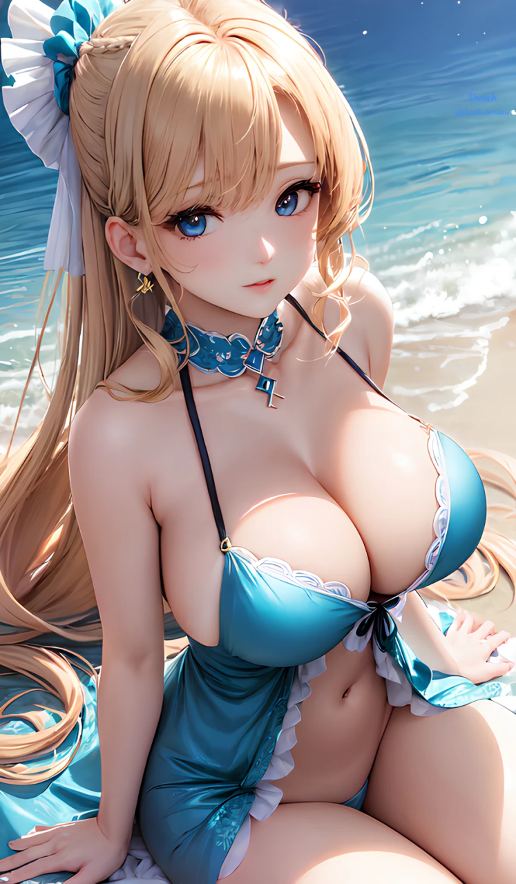 动漫# #动漫美图#  二次元泳装美图