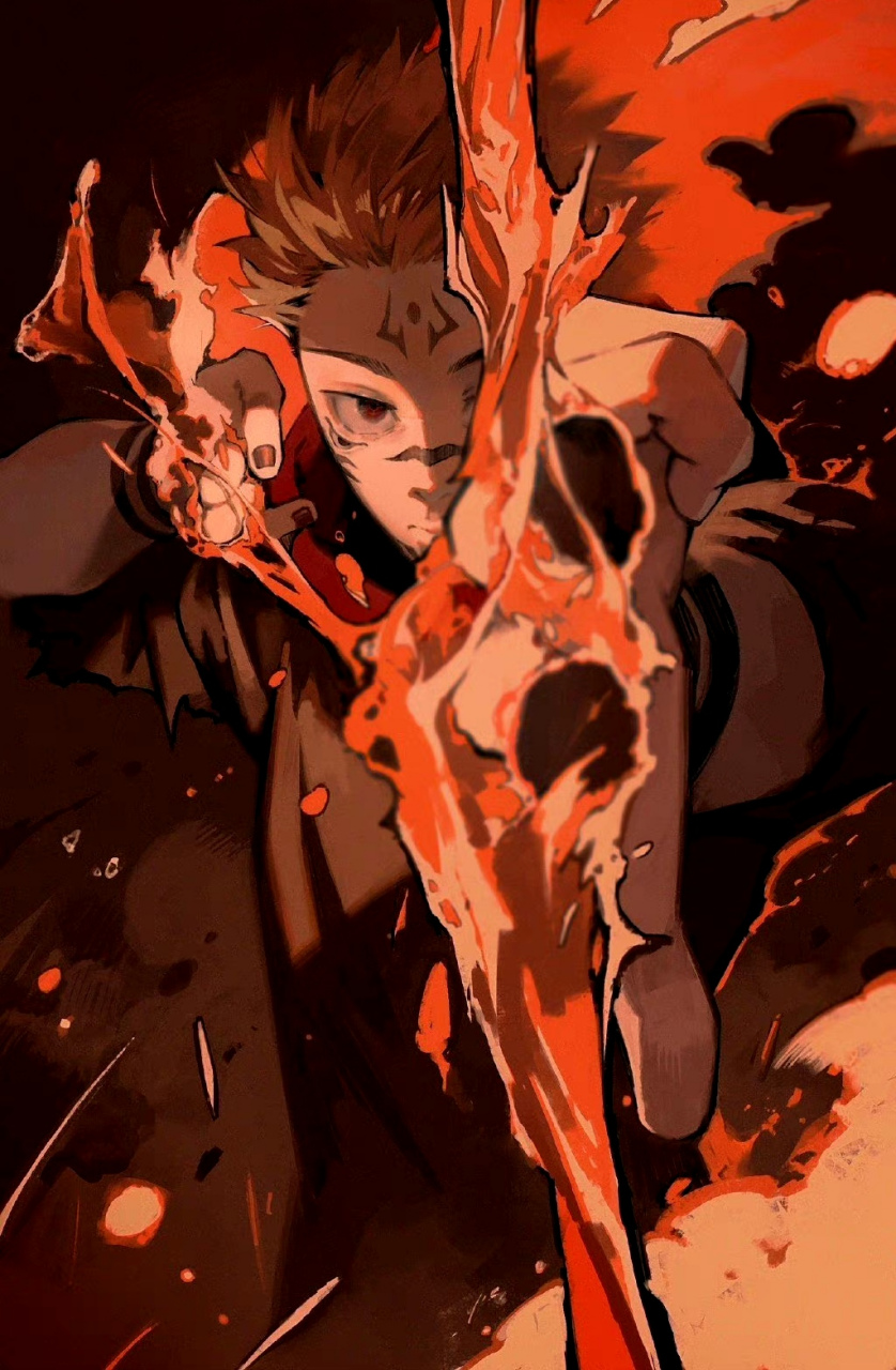 画师灸场mero老师近期《咒术回战》角色插画,展现了人物高光的时刻.