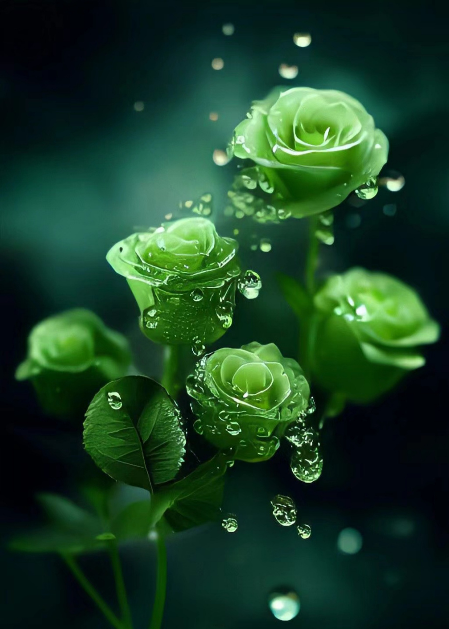 绿色的玫瑰
