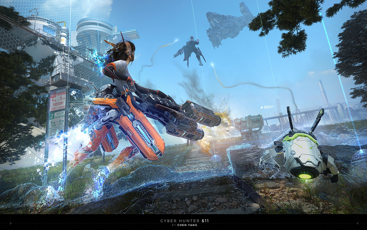 cyberhunter——画师cyart的概念作品欣赏