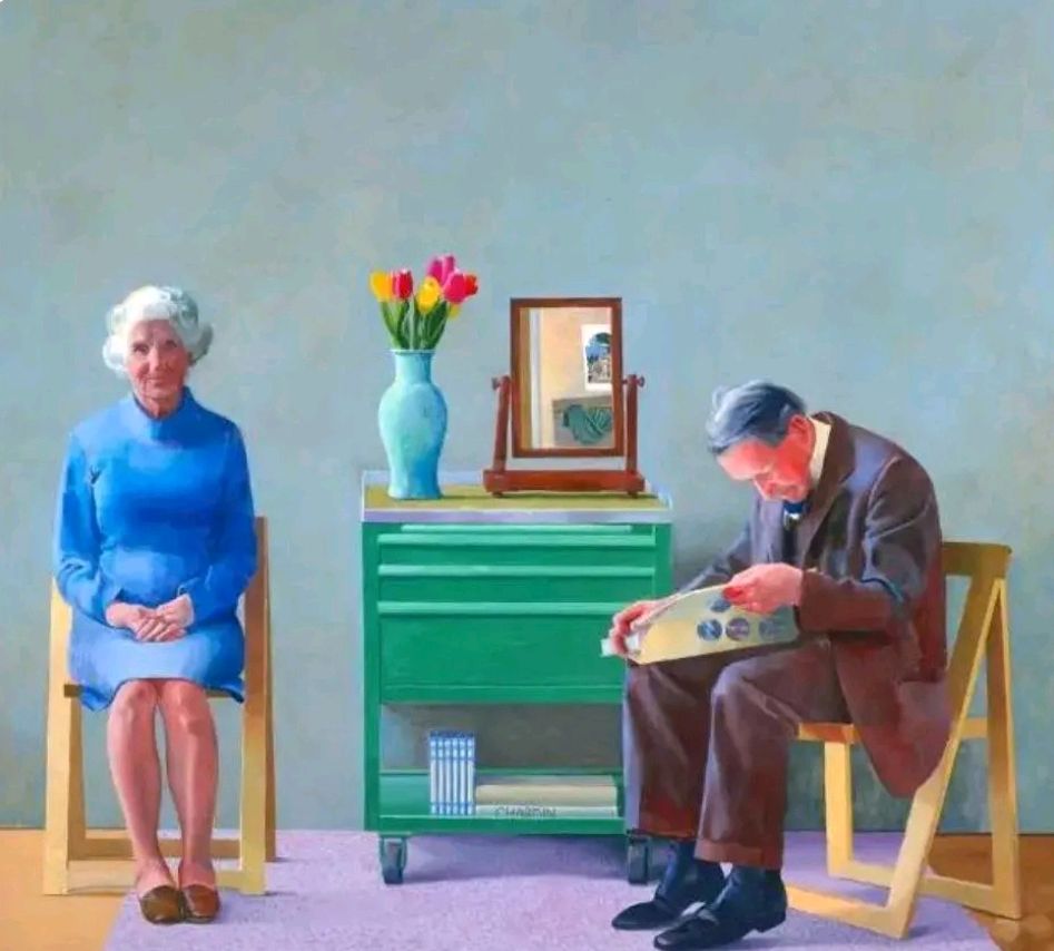 中国画家和英国画家各画了一幅油画《我的父母》,你喜欢哪一幅?