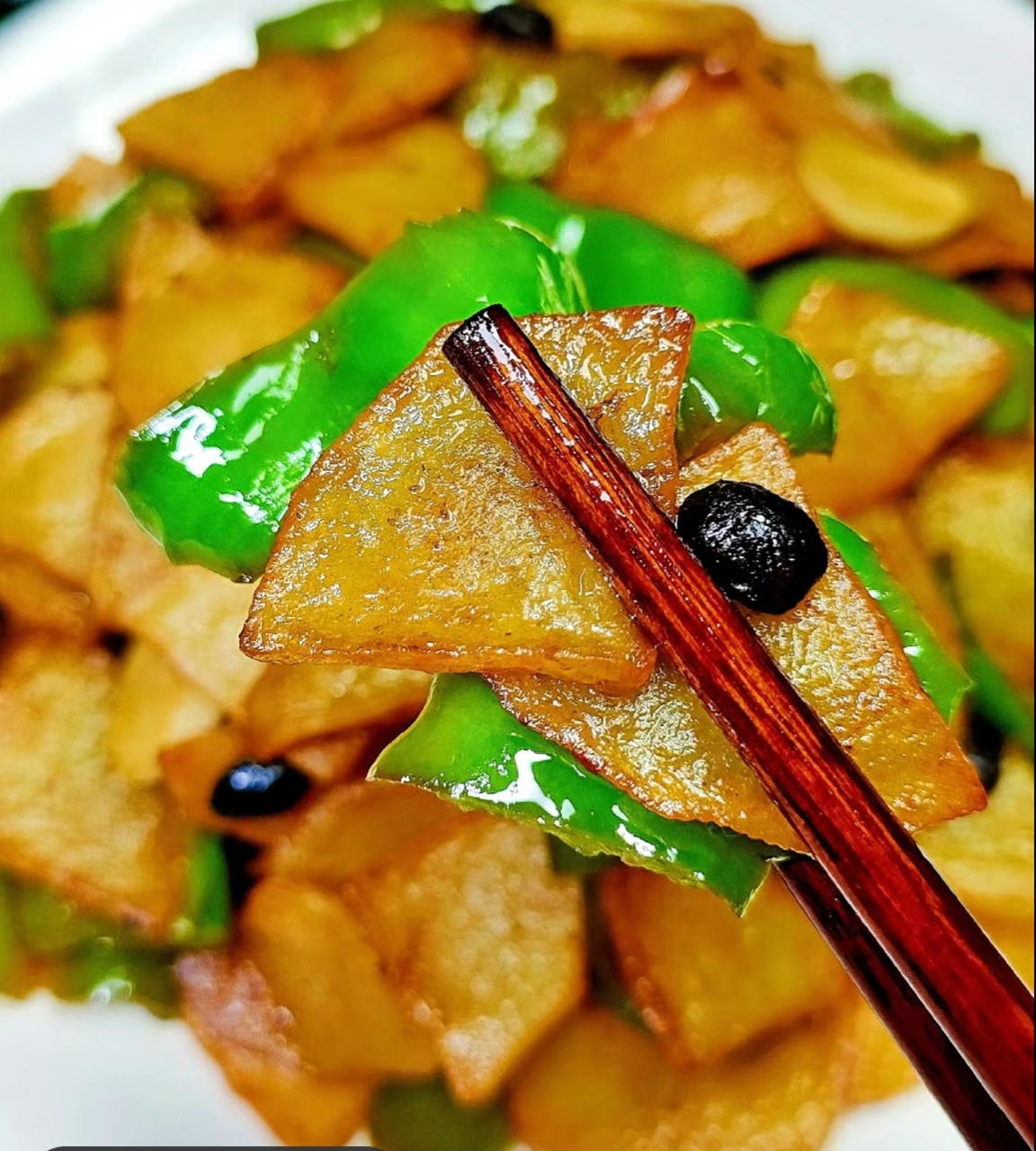 辣椒炒土豆片,不输肉的味