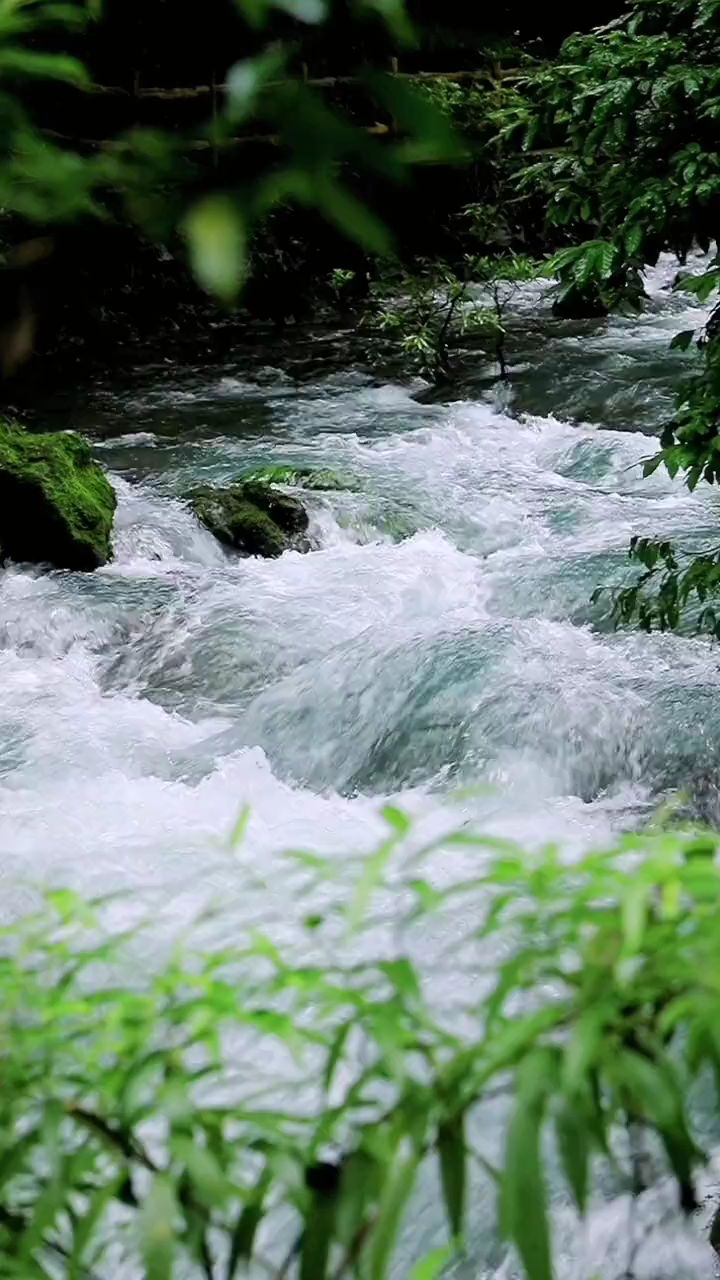 高清河流湖水