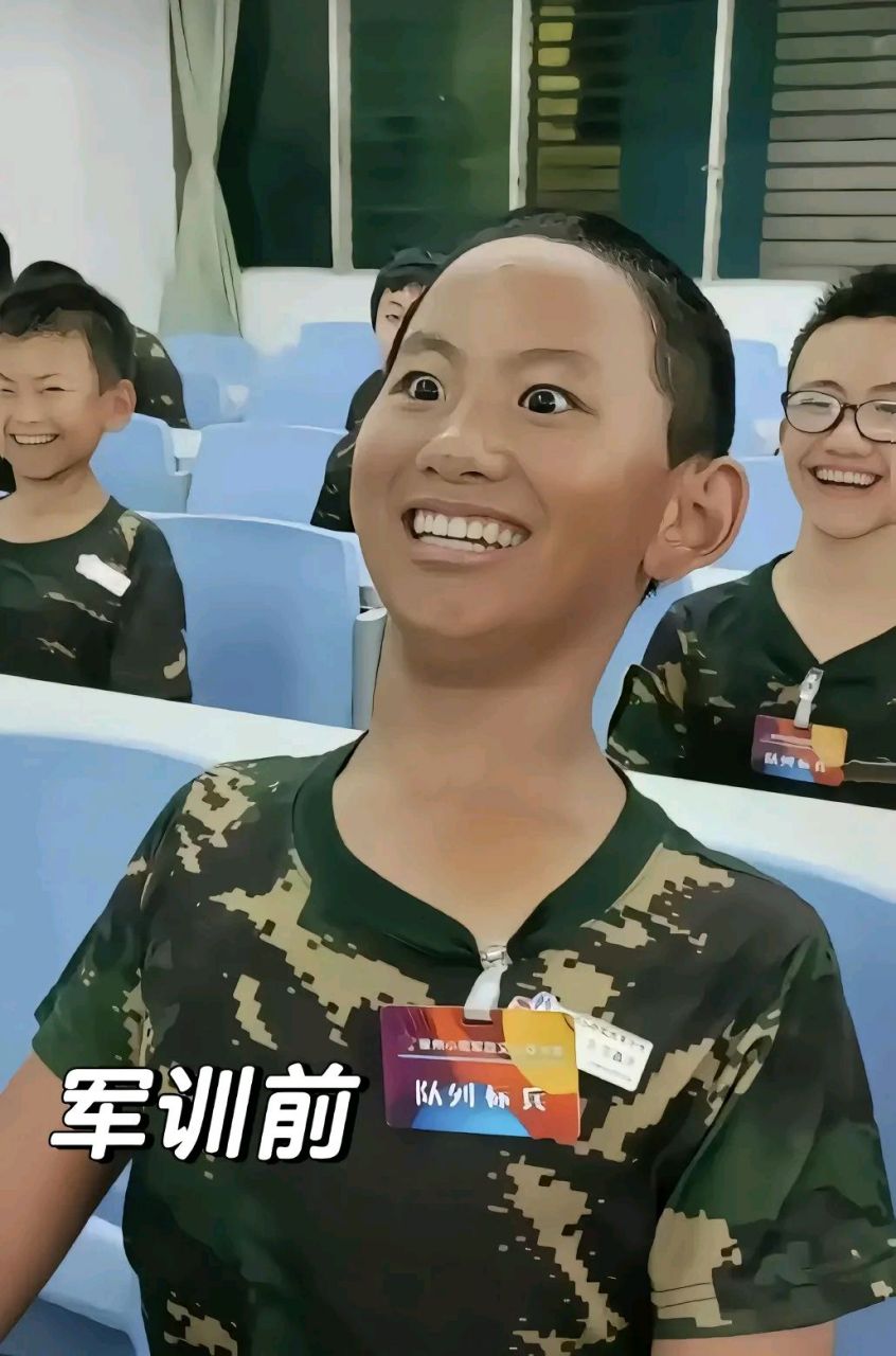 军训前后对比照