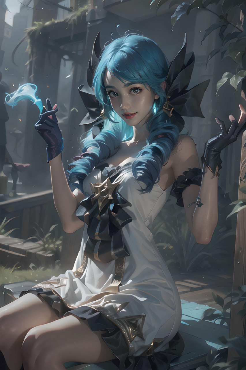 ai绘画 | 英雄联盟·格温这么可爱的女孩子不会有人不喜欢吧!