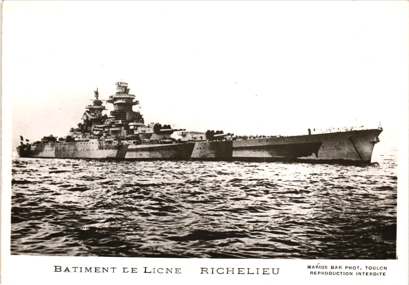 舰船欣赏:法国海军 黎塞留级战列舰