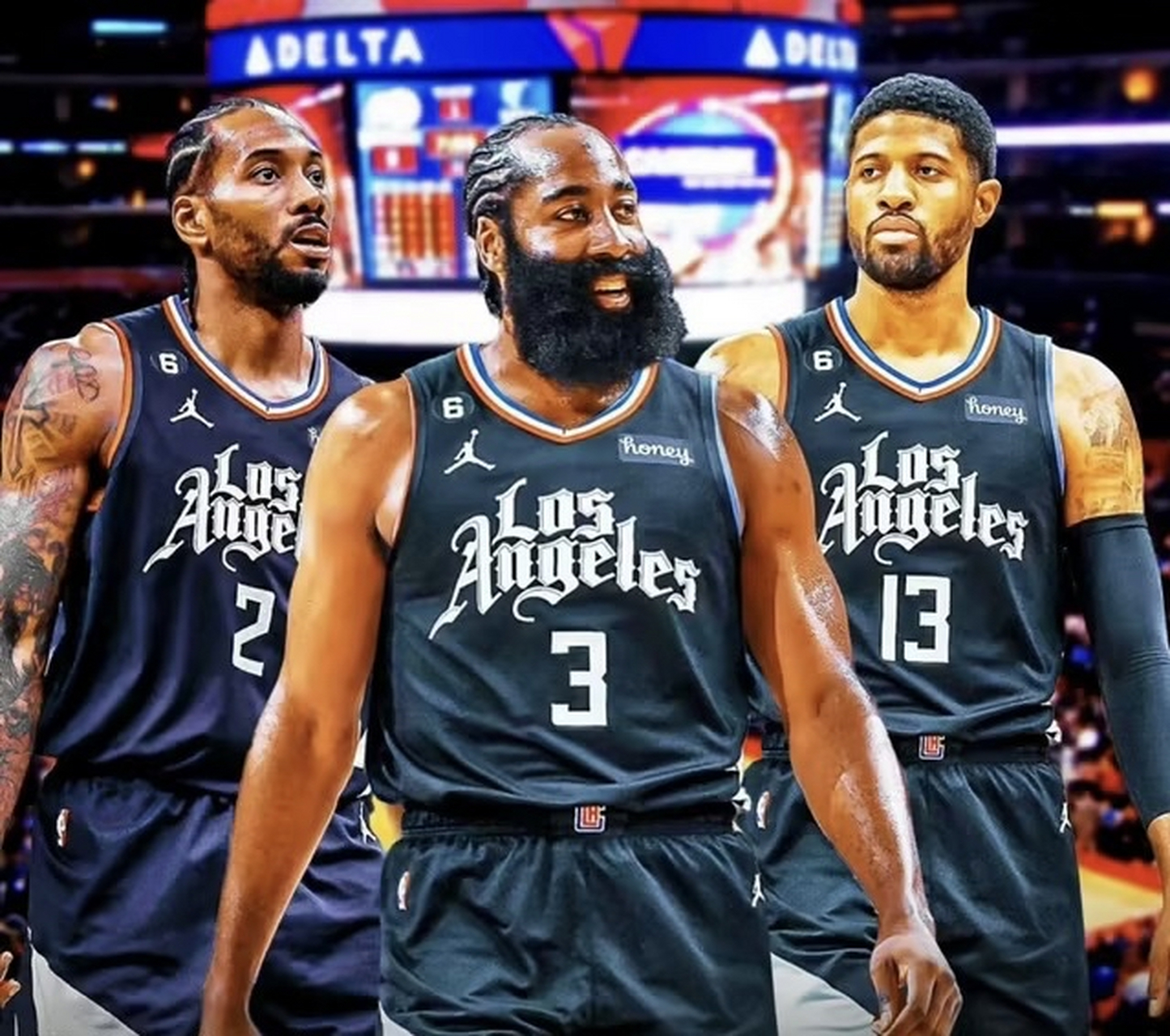 哈登如果加入快船组成四巨头阵容,可以这样分工!