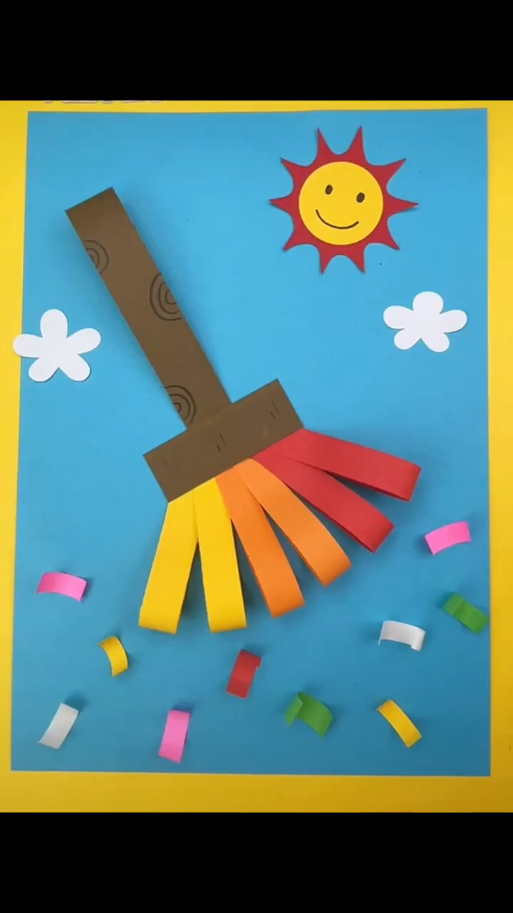 小手工—可爱的扫把