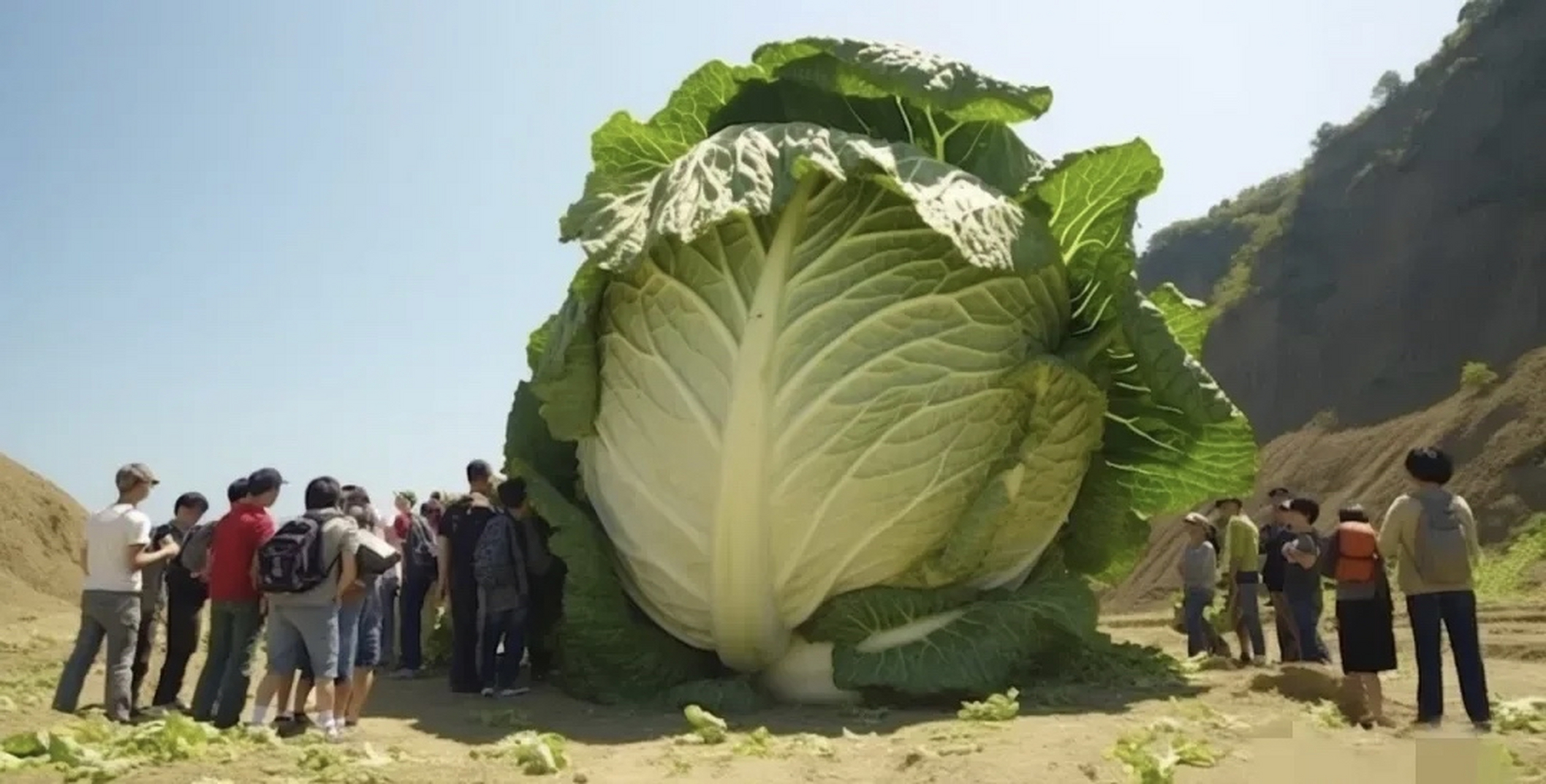 超级大白菜,可以供全村人吃一天吧