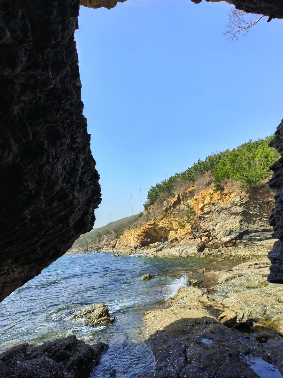 大连七贤岭森林公园,网红打卡地,不仅有网红楼梯,还发现了几个海蚀洞