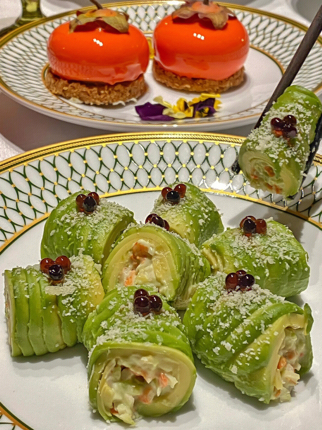 北京/少见的牛油果卷salad