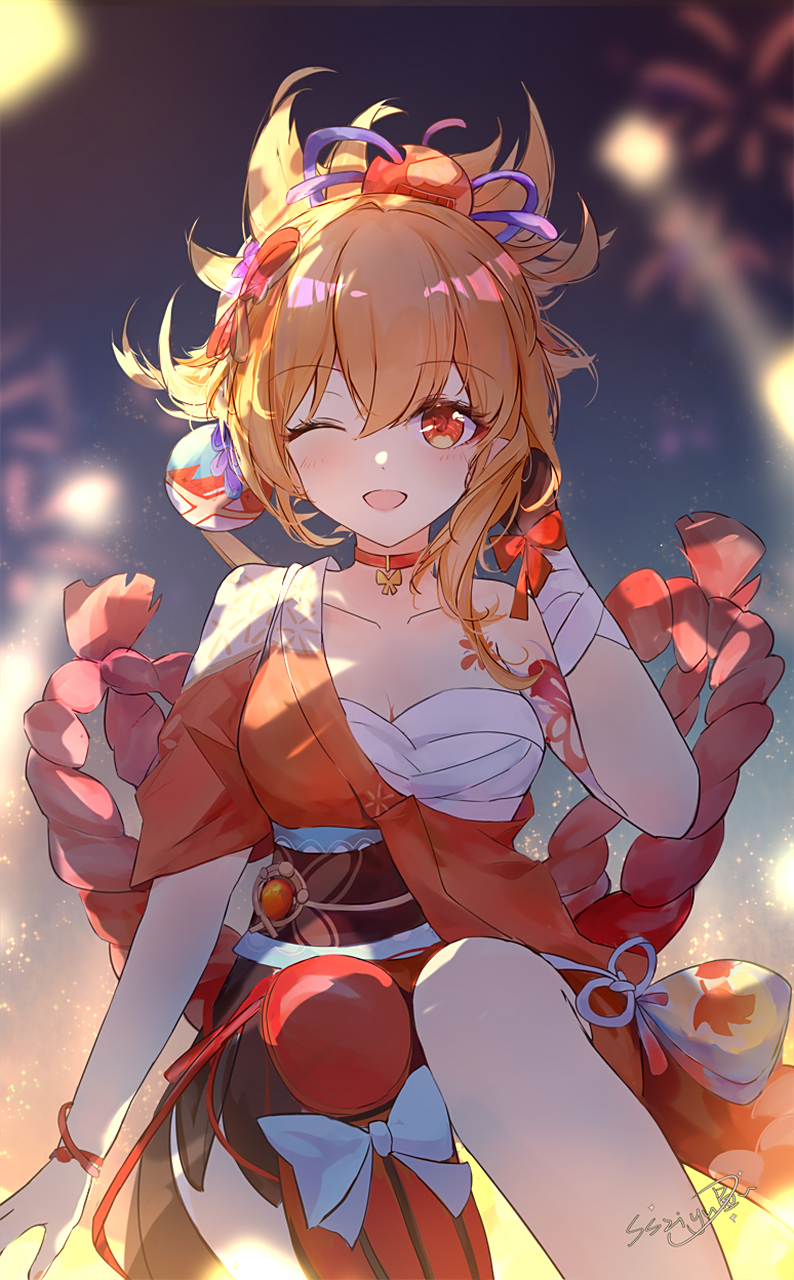 宵宫~ 画师: ssziyu鱼 pixiv id: 108747259