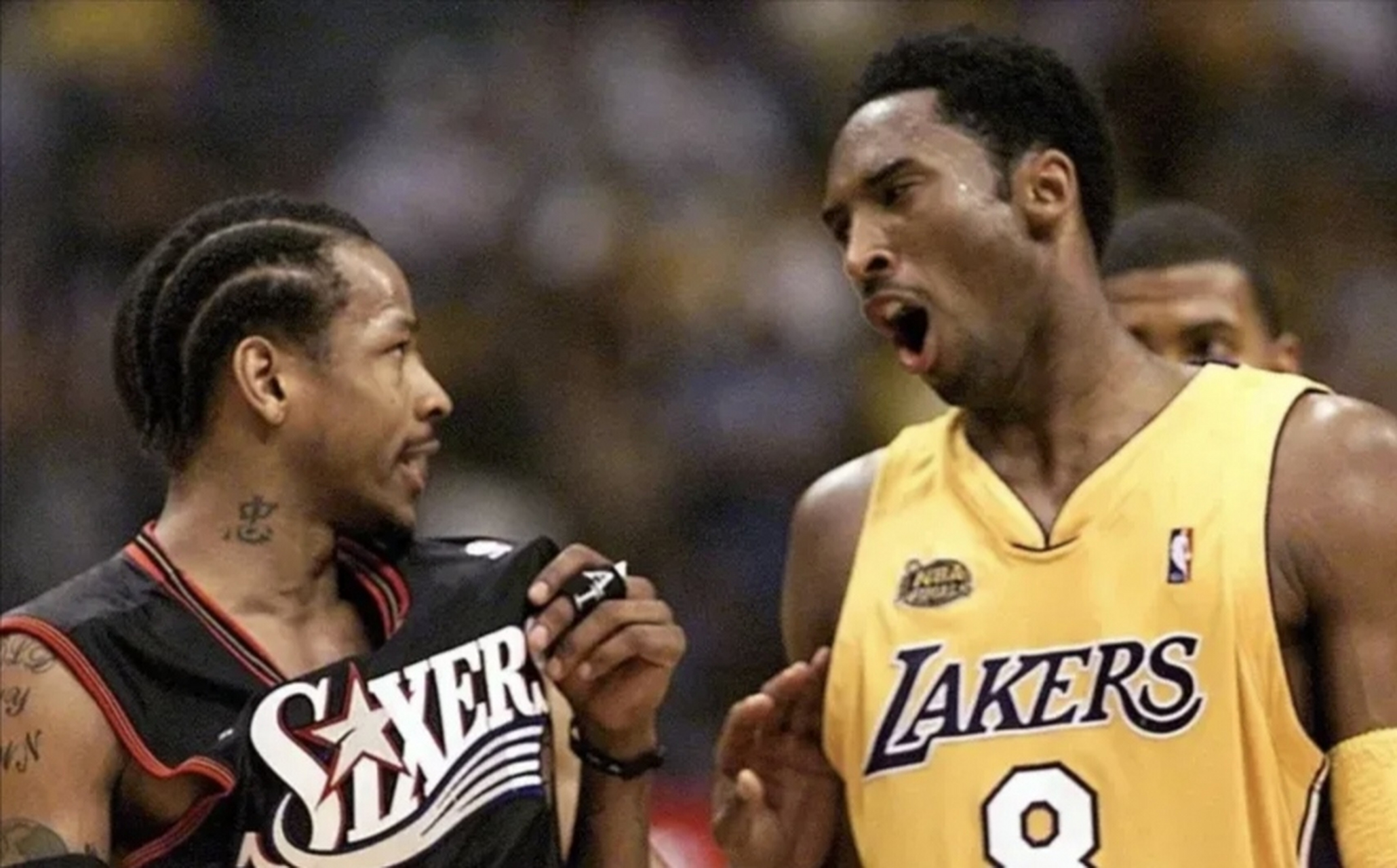 科比和艾弗森交手对比,谁更强?#nba# #我想上热门