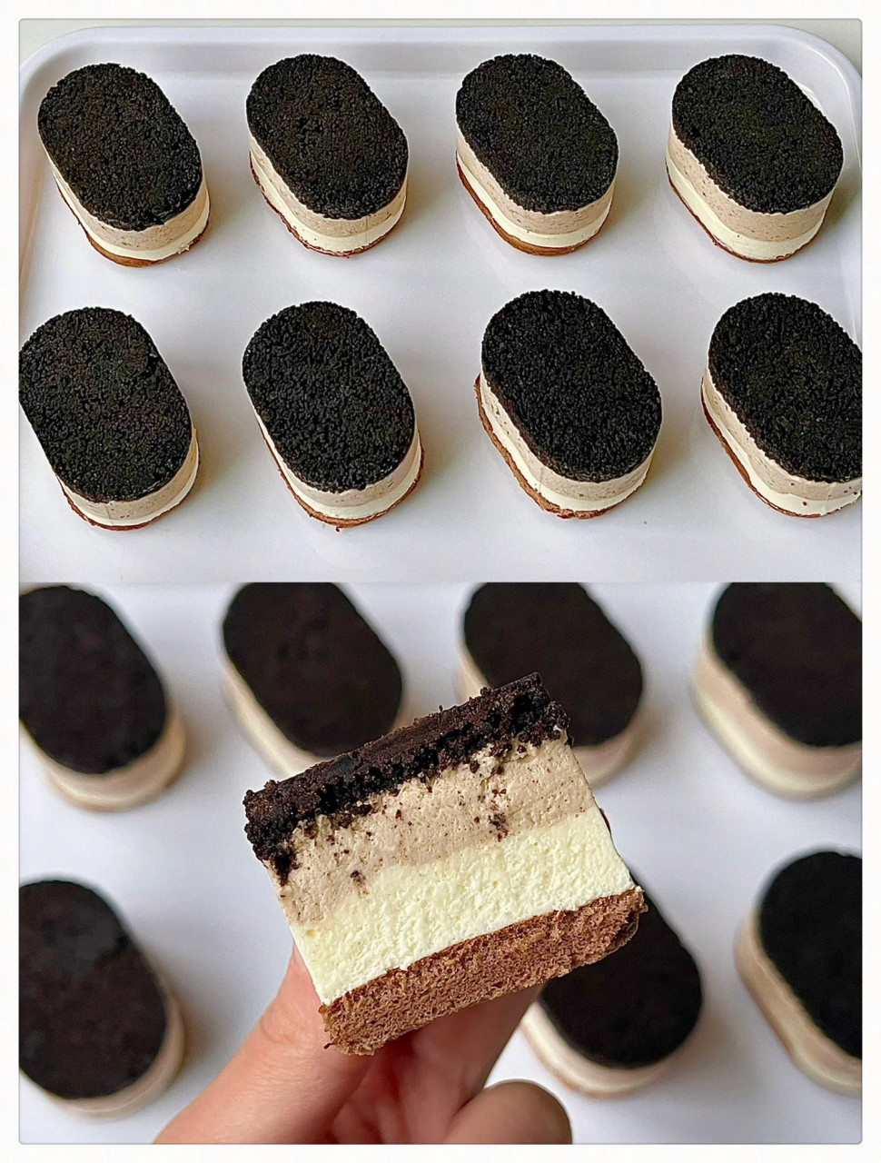 奥利奥半熟芝士蛋糕  超好吃的奥利奥半熟芝士蛋糕来啦蛋糕胚 巧克力