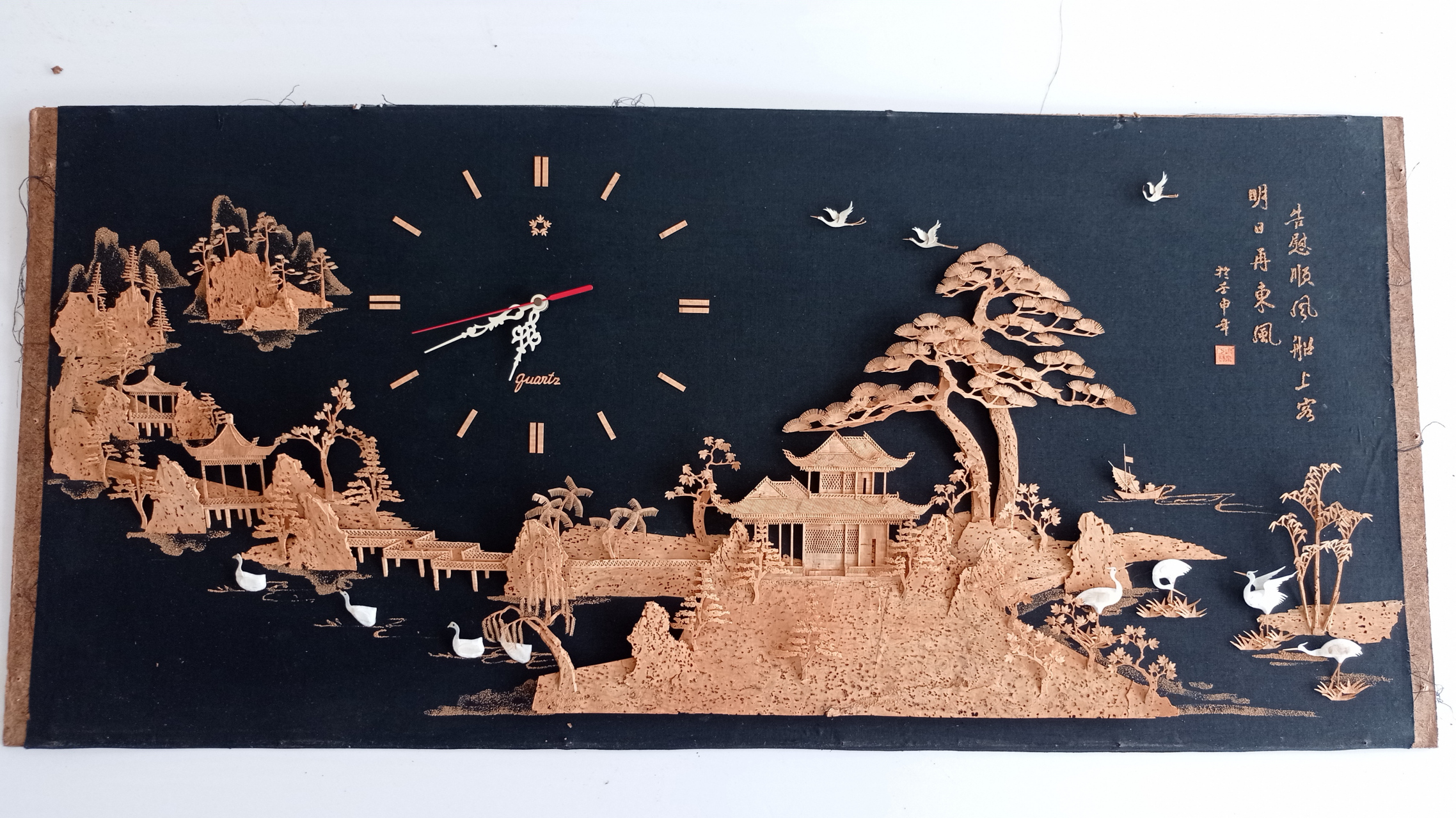 这个厉害咯!福州软木画,历经三十多年依然完好无损[good]