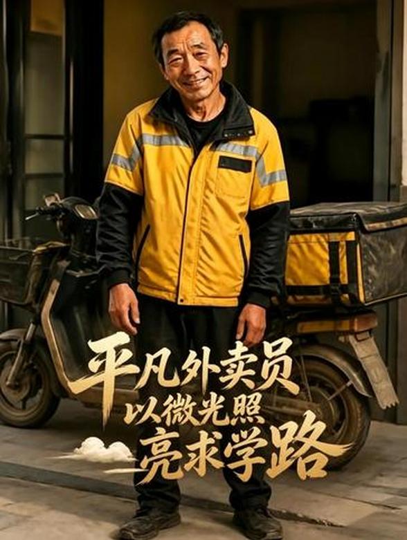 平凡外卖员，以微光照亮求学路