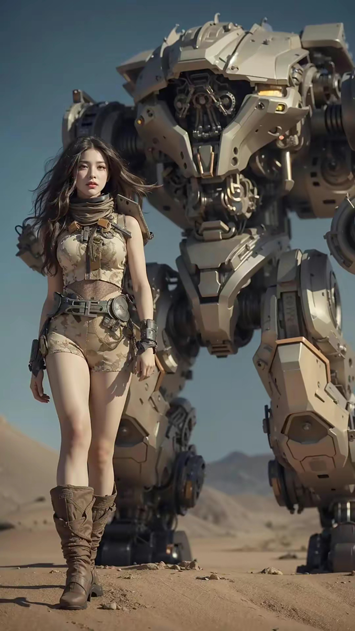 机甲女战士![你懂的]你觉得有多高! #动漫壁纸