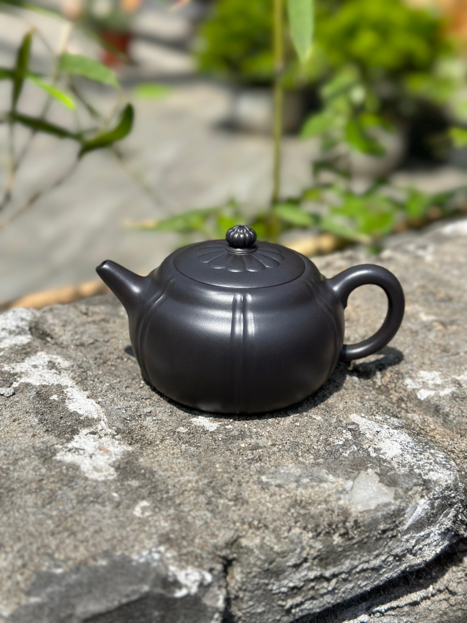 汤宣武【琼华】  克拉玛依黑  240ml#宜兴紫砂壶# #全手工