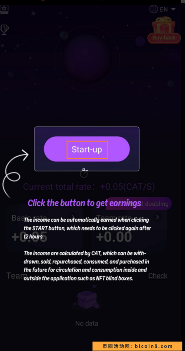 CAT STAR：社交元宇宙项目，注册直接奖励3000CAT,高产期！