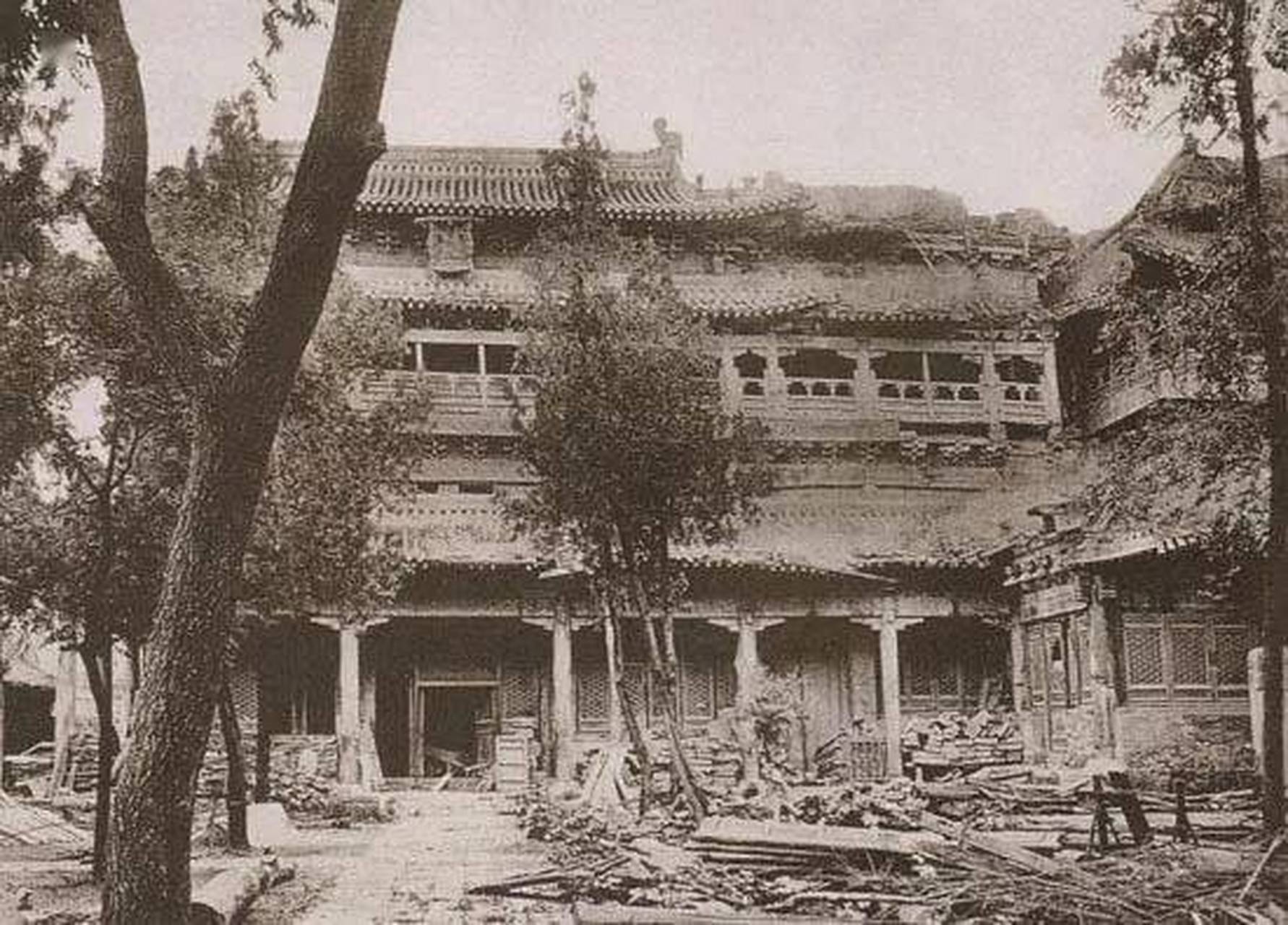 老照片  一起来看看  被梁思成盛赞的正定隆兴寺,是什么样子?