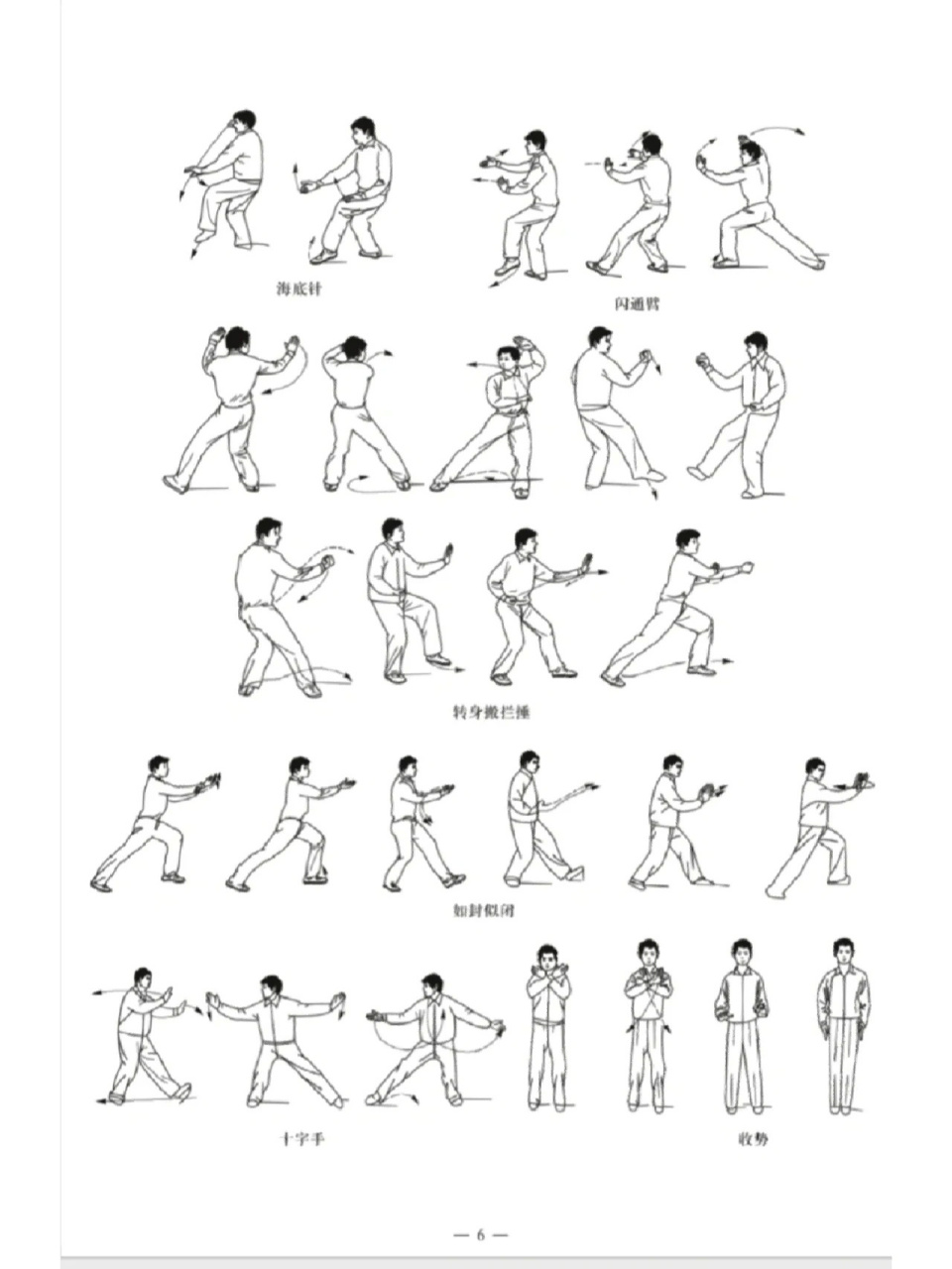二十四式太极拳动作图解 ​​​