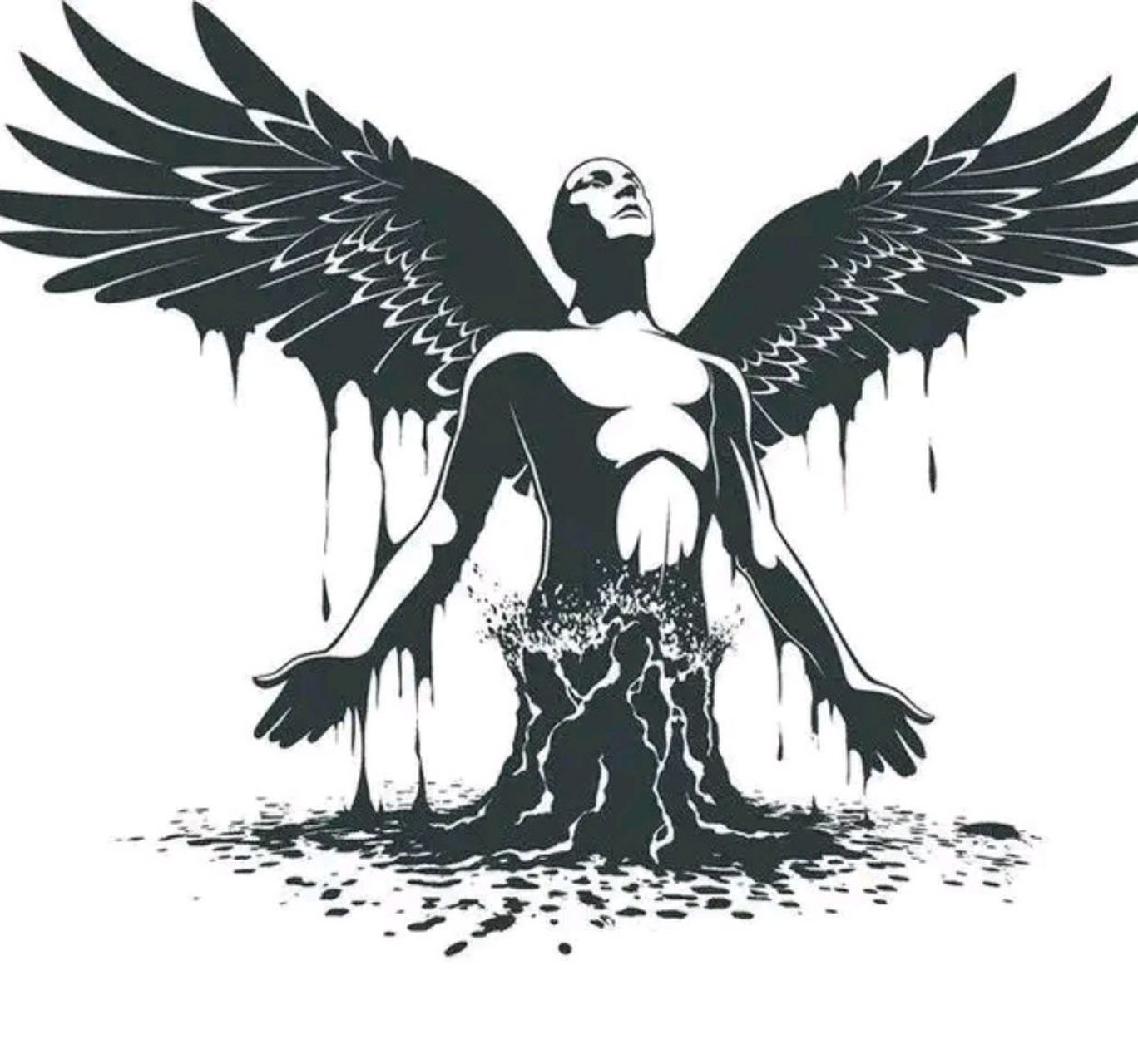 林生斌后背的纹身,网友说是这样的:刺的天使是路西法的形象,是上帝最