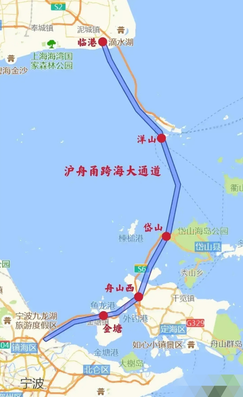 沪舟甬跨海大桥规划图图片