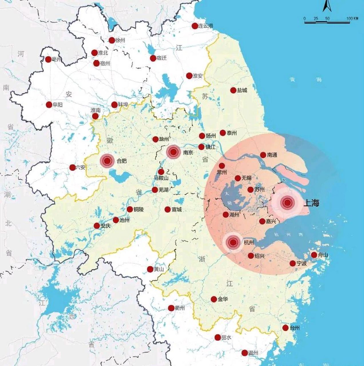 今天,上海,江苏,浙江三省市联合发布了上海大都市圈发展计划,这个新