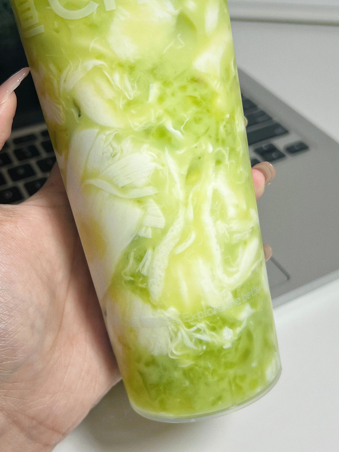 青提茉莉阳光玫瑰冻冻奶冻正常冰三分糖 口口吸到大颗青提肉肉
