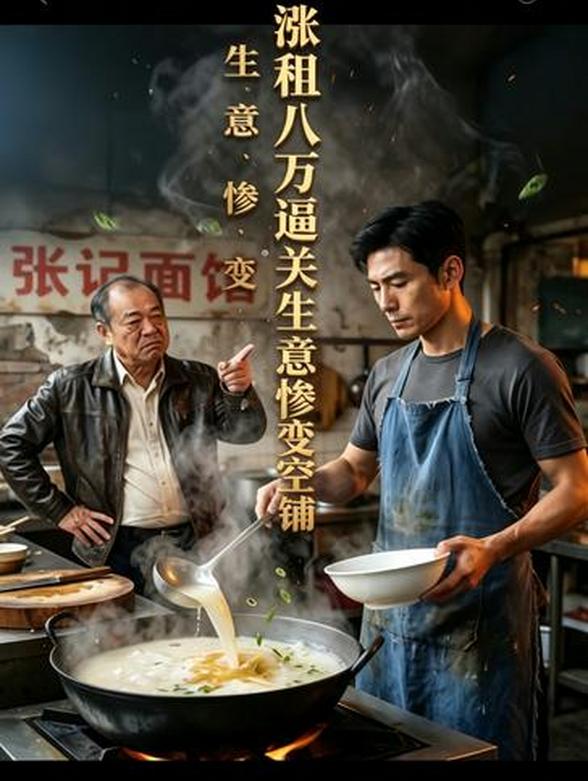 涨租八万逼关生意惨变空铺
