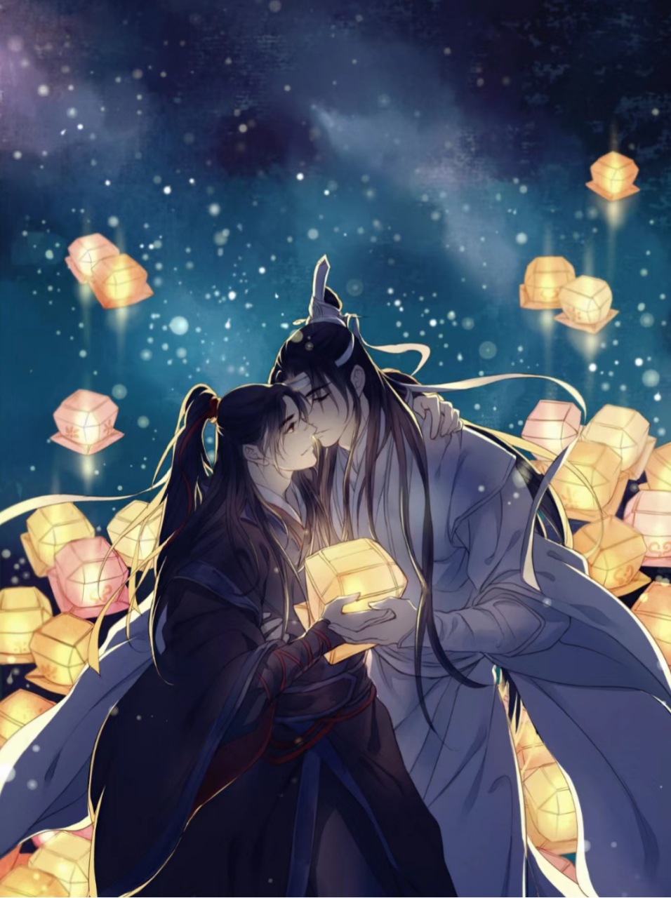 《魔道祖师》蓝忘机,魏无羡.  魏无羡(即魏婴,字无羡).