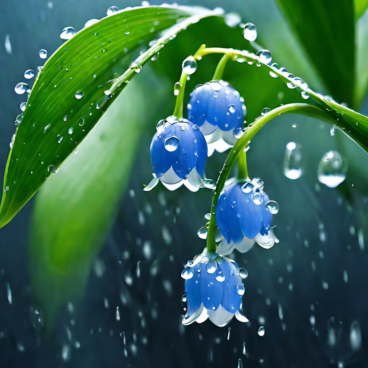 雨中铃兰花#老司机挑战极限操作# #铃兰花