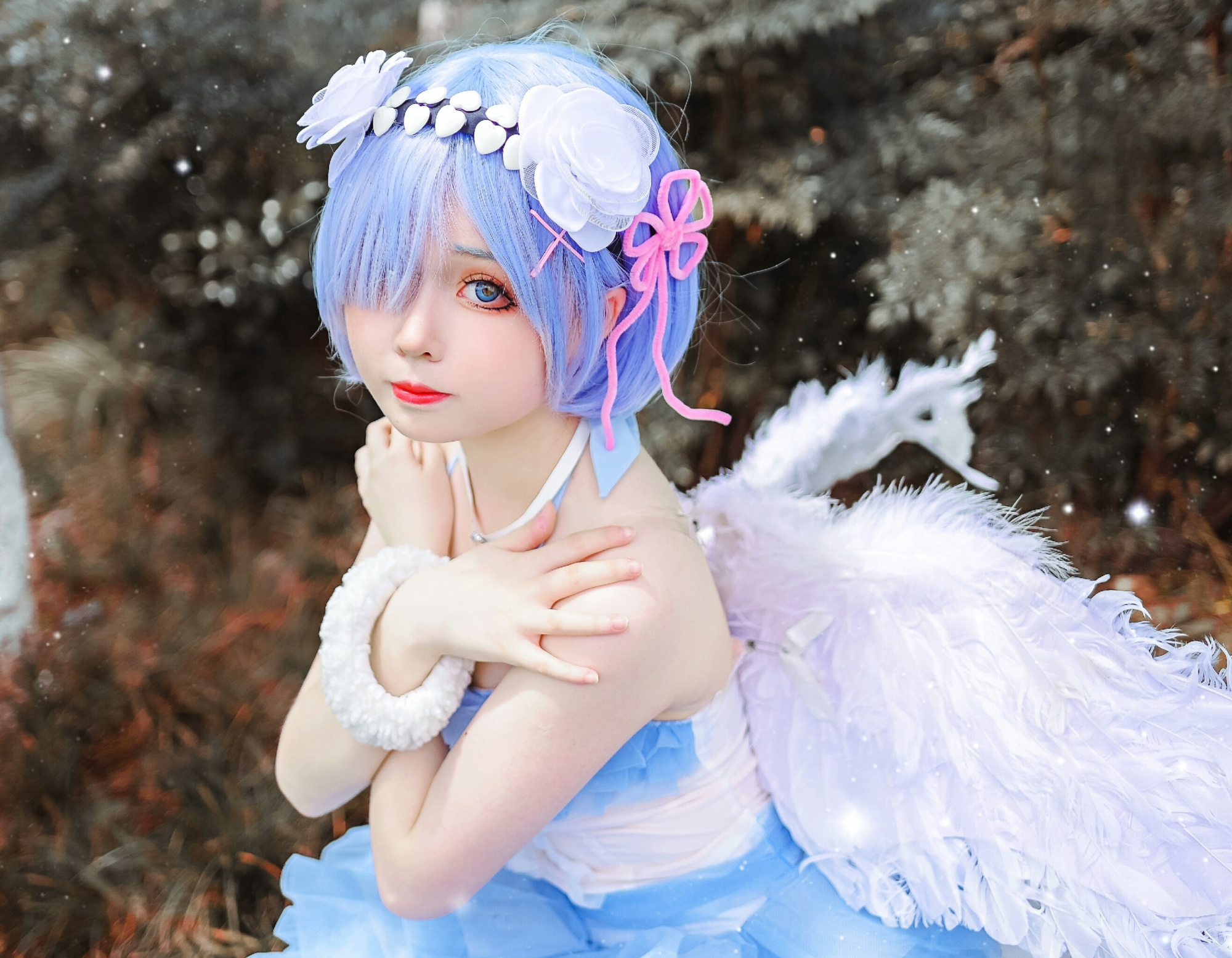 天使雷姆cos,糟糕,这心动的感觉是怎么回事?