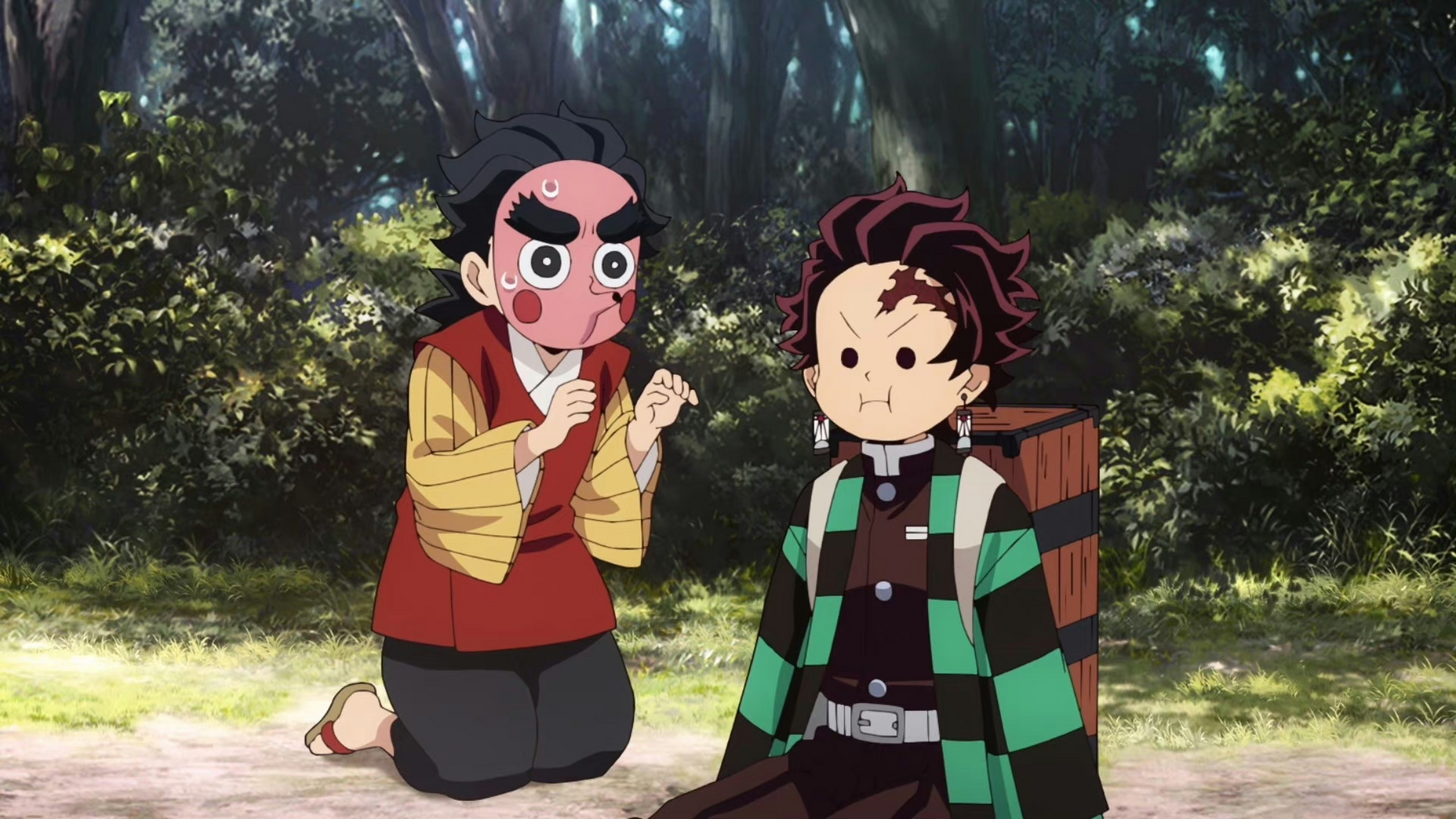 鬼灭之刃# 豆豆眼的炭治郎 ,好可爱的表情包