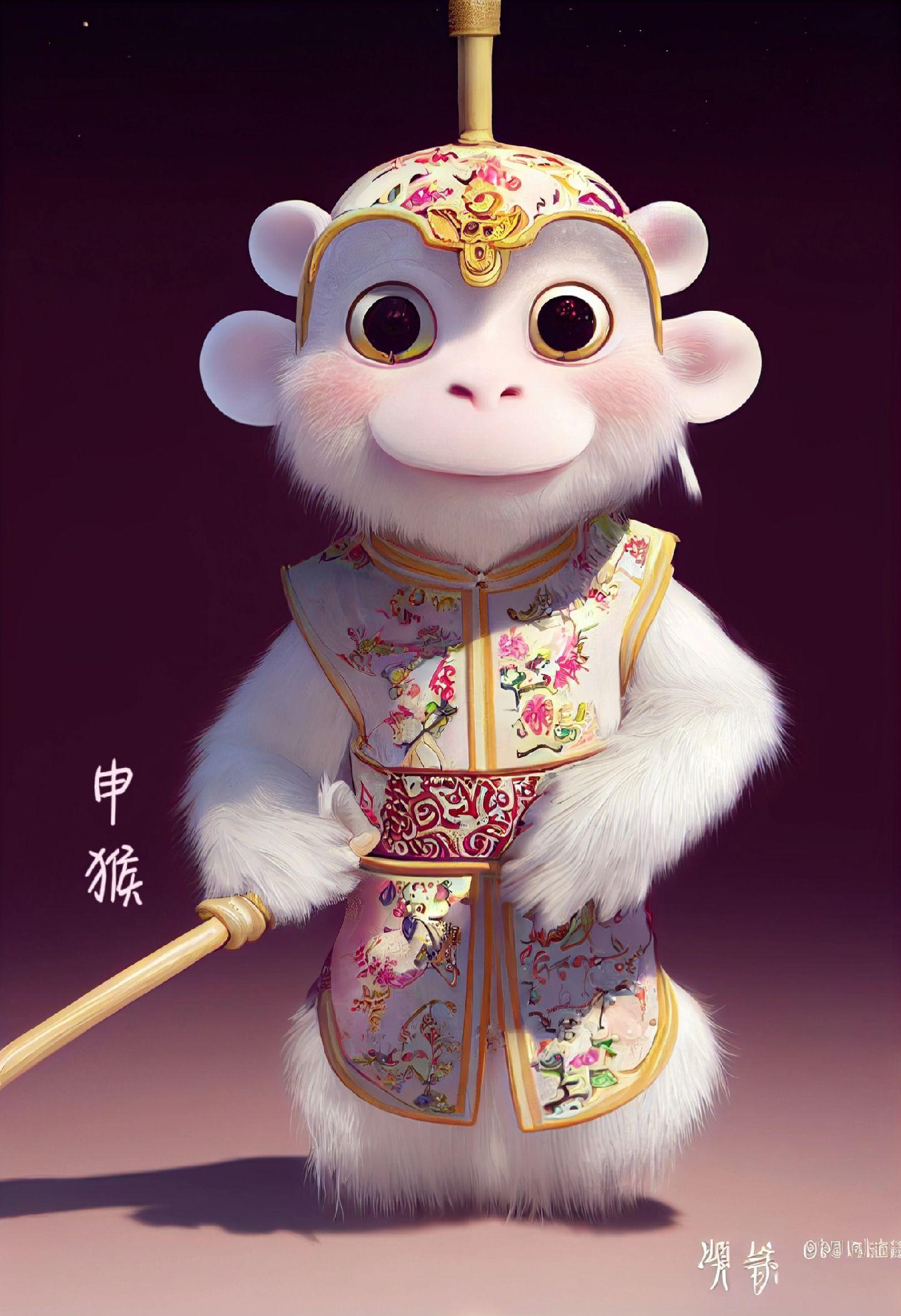 《十二生肖》～申猴