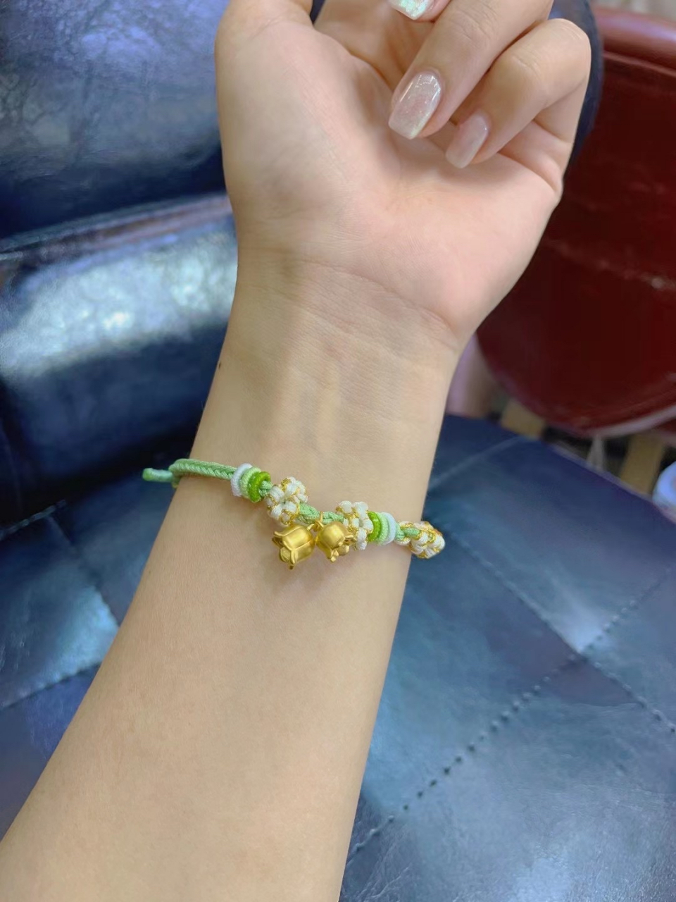 手链#  铃兰花[愉快] 铃兰手串  寓意:唤醒幸福的小铃铛90