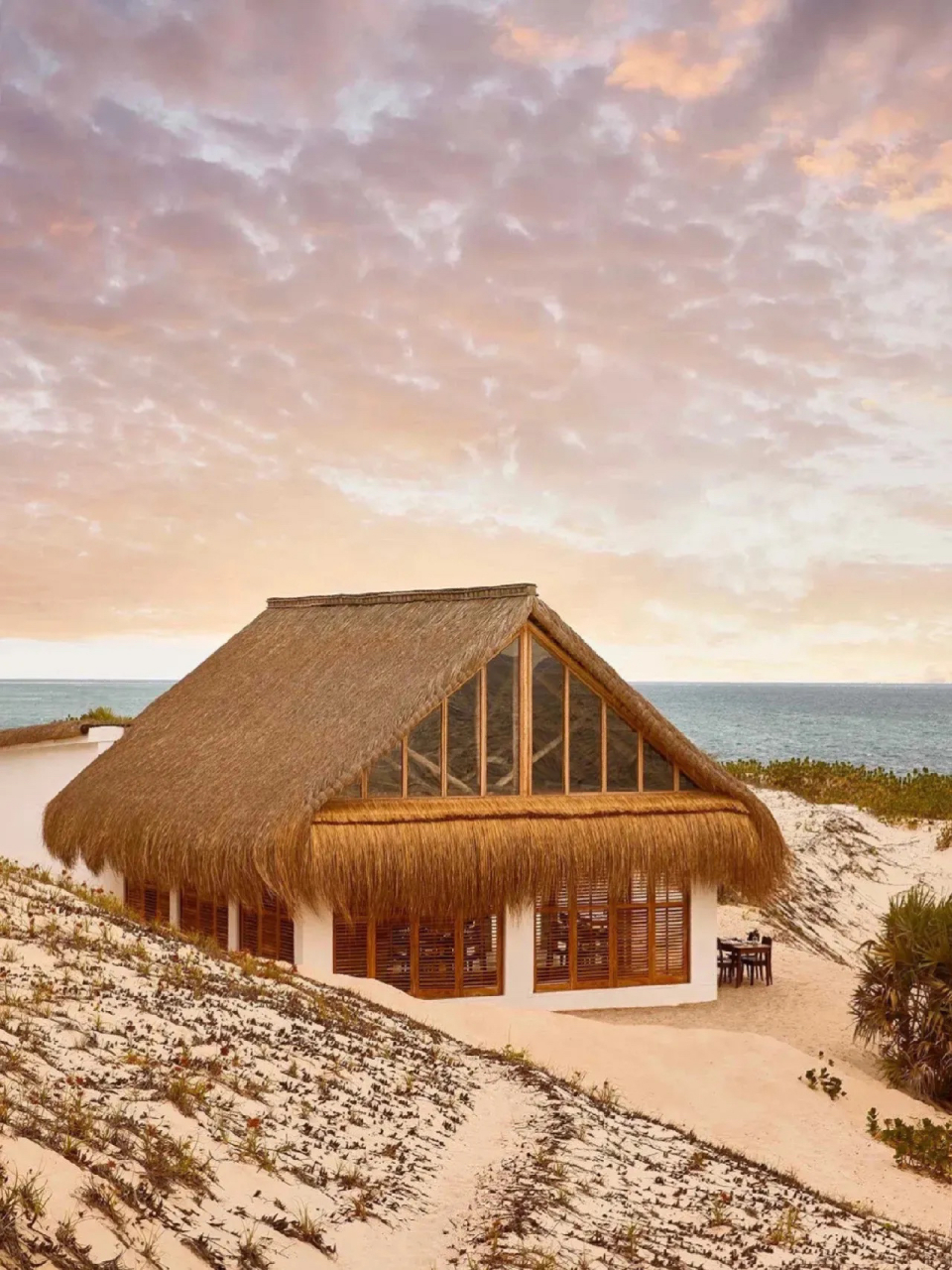 3d打印的茅草屋野奢酒店"  kisawa sanctuary酒店位于非洲东海岸