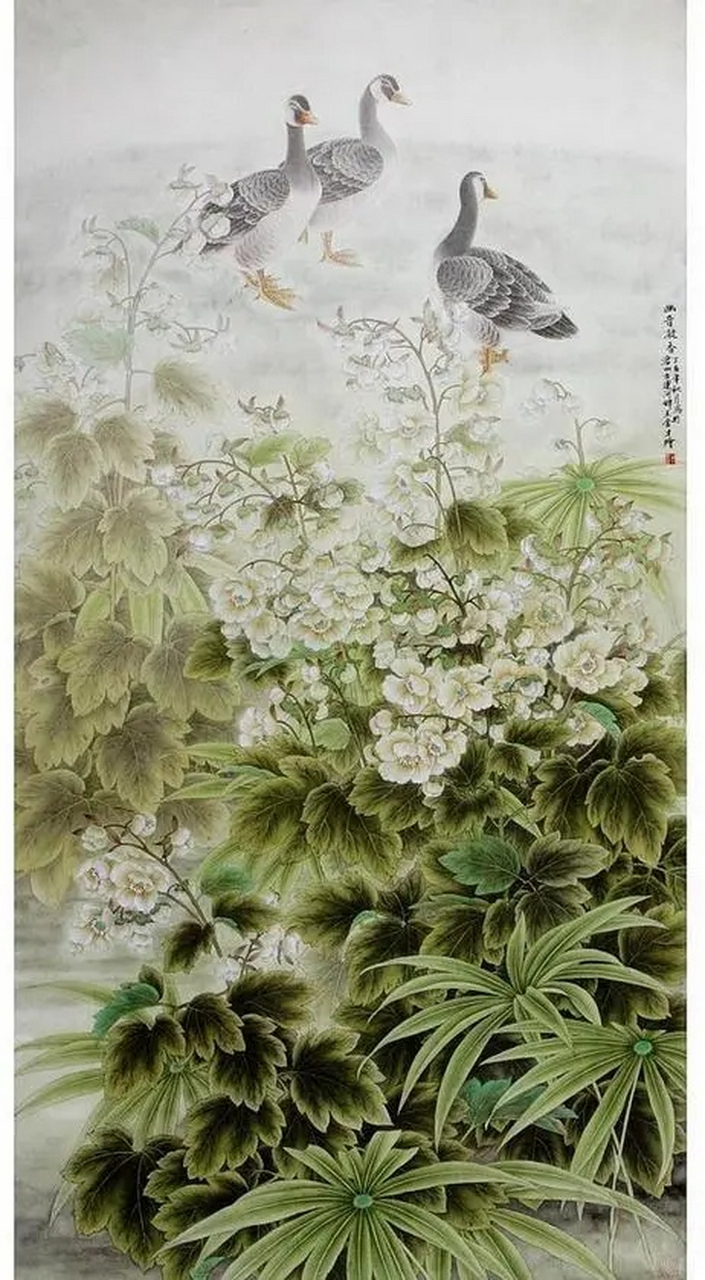 「工笔画作画素材,国画大师画作分享」 一下为整理收集的各位画家画作