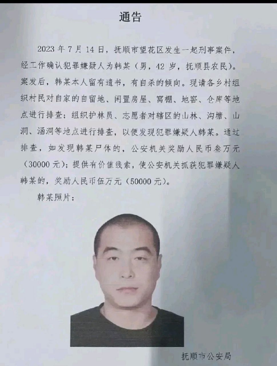 海城杀人案后,抚顺又发生一起刑事案件!