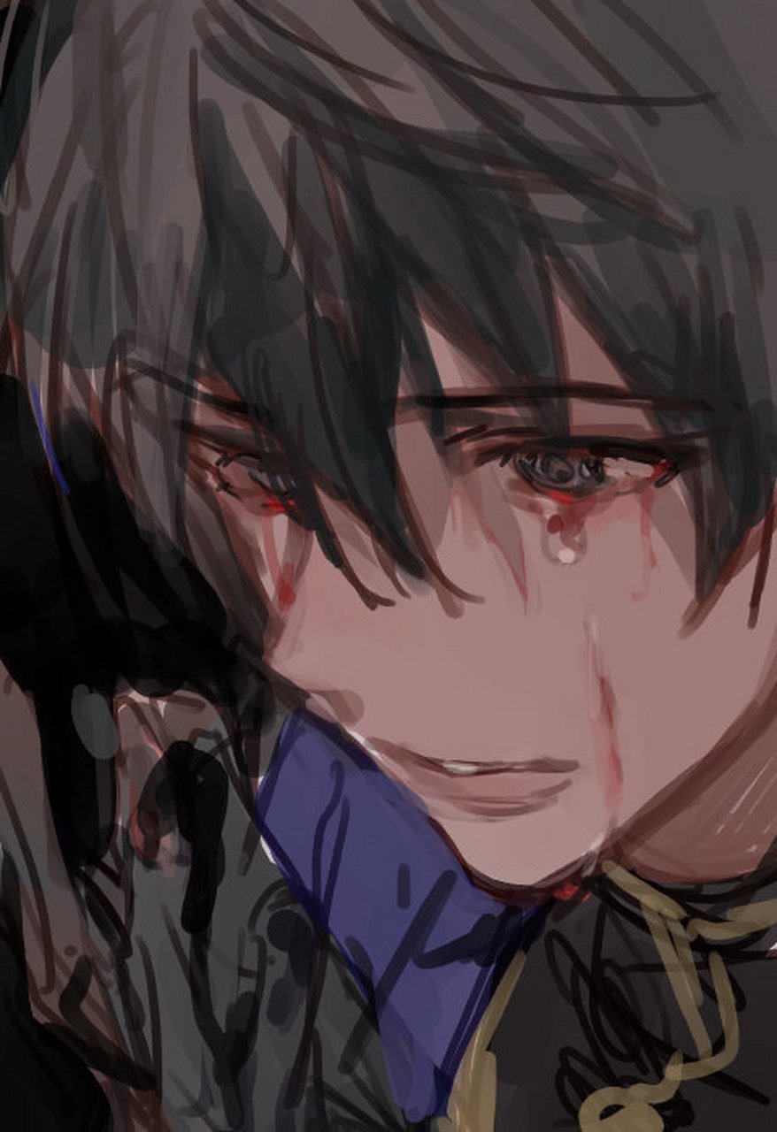 二次元原创美图 哭唧唧的男孩子~这个画风爱了爱了 tui:ksk535