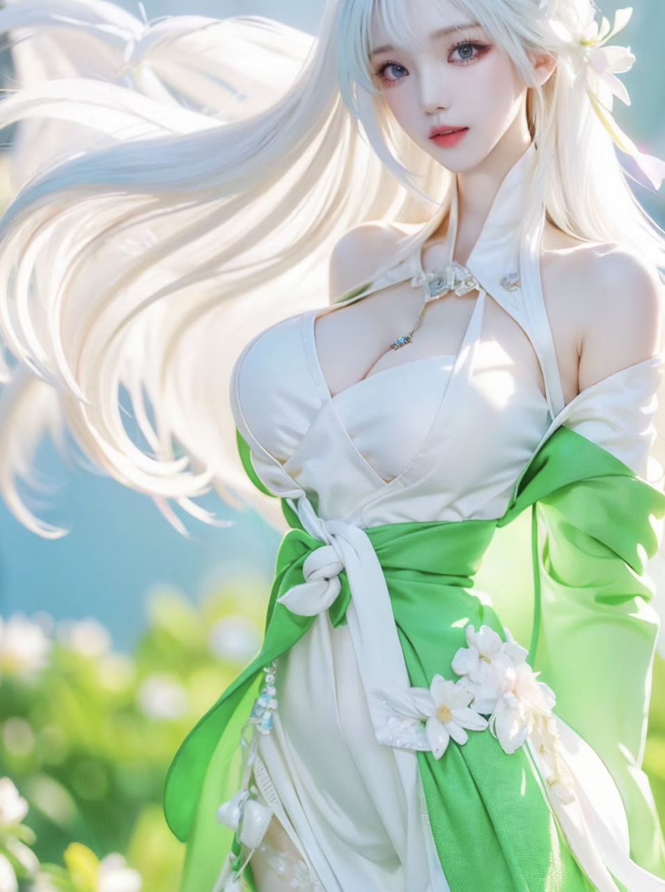 白发小狐娘 #二次元