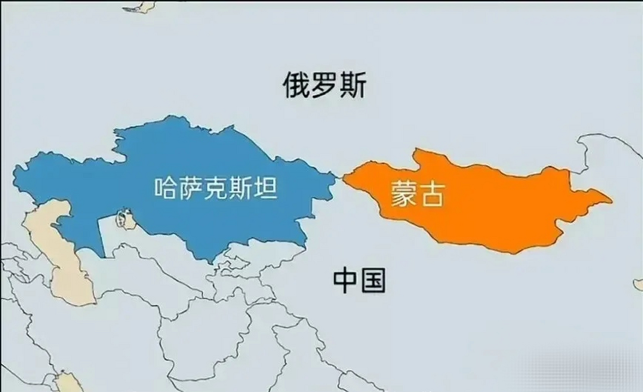 哈萨克斯坦地图与中国图片