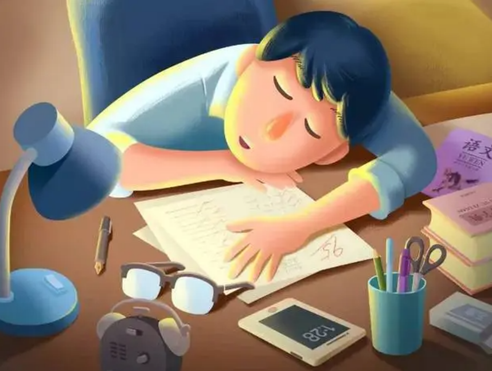 学生晚上睡眠时间平均不到7小时,上课打瞌睡,如何评价?