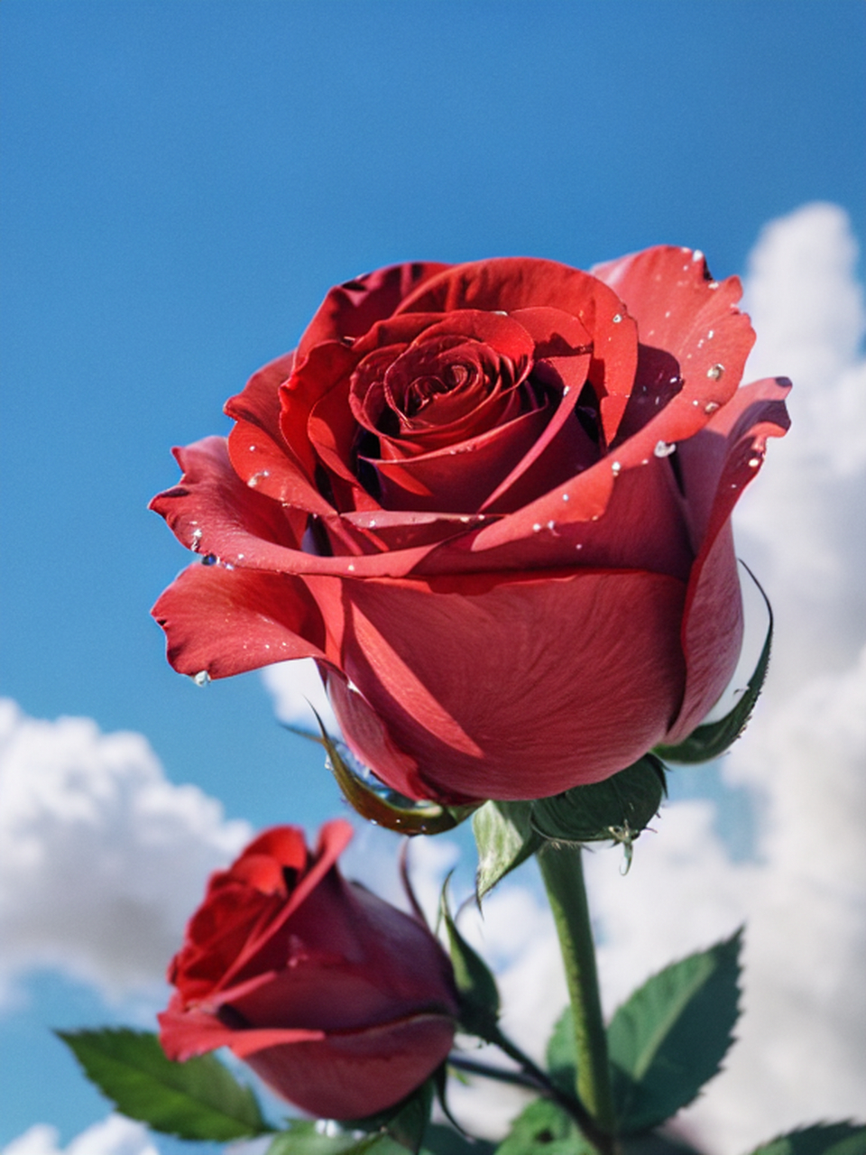 风很浪漫,花很温柔,你很特别,我很喜欢!#玫瑰# #时光的玫瑰