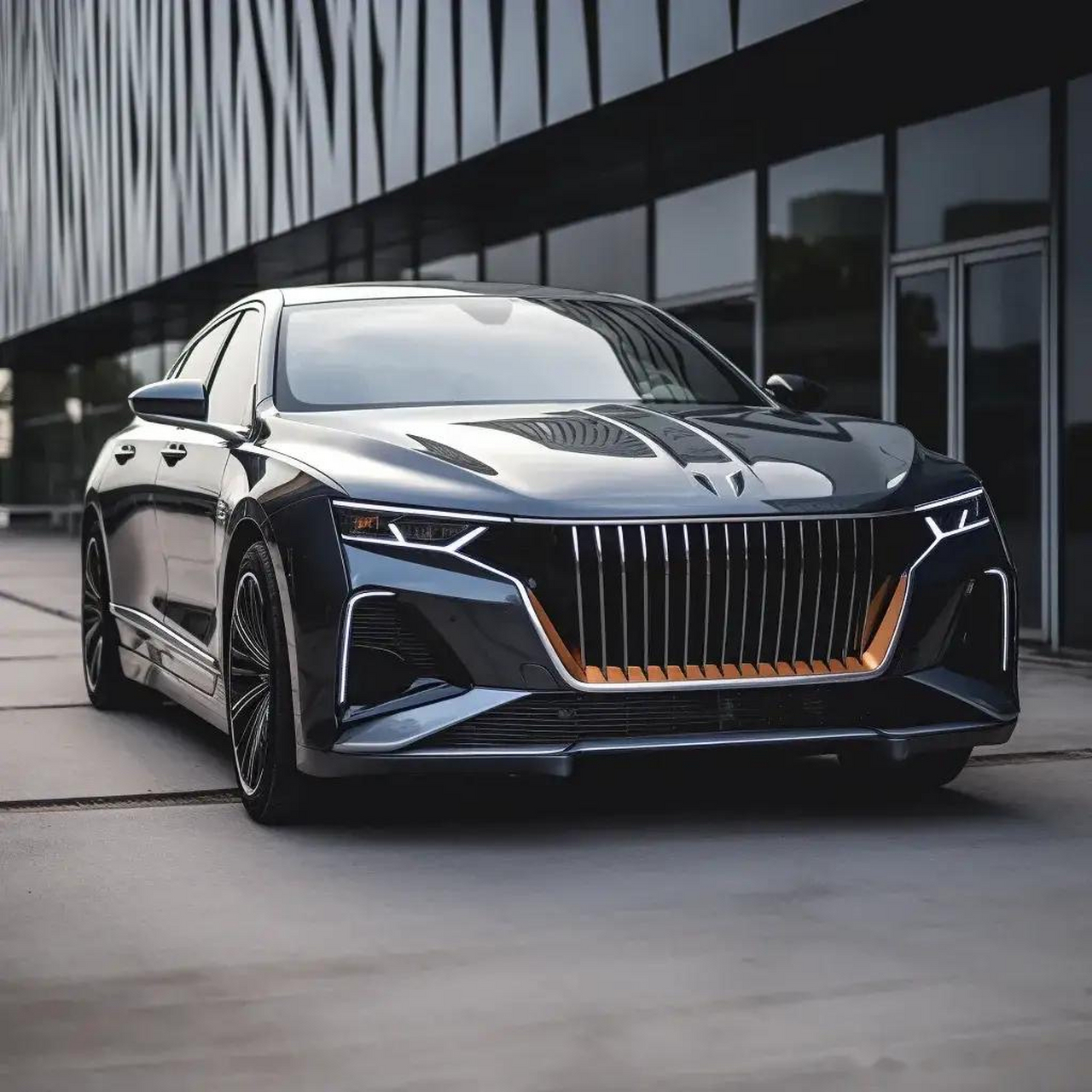 红旗h5改完前脸是不是更帅了?估计很多年轻人都会喜欢这种设计.